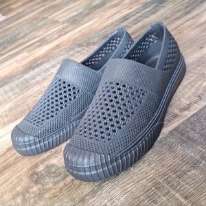 Layer 8 Kevin Jet Black Mens Waterproof Rubber Shoes size 8